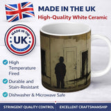 Shadow Man Among Painted Doorways Urban Art 11oz Ceramic Coffee Tea Mug White Large Handle