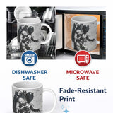 Monochrome Astronaut Space Graffiti Street Art 11oz Ceramic Coffee Tea Mug White Large Handle