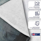 Grey Child Exploring Moon With Magnifying Glass Art, All Season Comfort, Modern Interior Accent - Super Soft Fleece Blanket Bed Sofa Throw