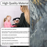 Grey Child Exploring Moon With Magnifying Glass Art, All Season Comfort, Modern Interior Accent - Super Soft Fleece Blanket Bed Sofa Throw