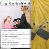 Yellow Black Domino Chain Abstract Graffiti Art, Bedroom Living Room Accent, All Season Comfort - Super Soft Fleece Blanket Bed Sofa Throw
