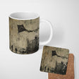 Urban Kite Flying Over Industrial City Silhouette Art 11oz Ceramic Coffee Tea Mug White Large Handle