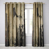 Urban Kite Flying Over Industrial City Silhouette Art Vibrant Artistic Home Decor Readymade Eyelet Ring Top Thermal 100% Blackout Curtains