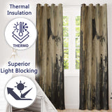 Urban Kite Flying Over Industrial City Silhouette Art Vibrant Artistic Home Decor Readymade Eyelet Ring Top Thermal 100% Blackout Curtains