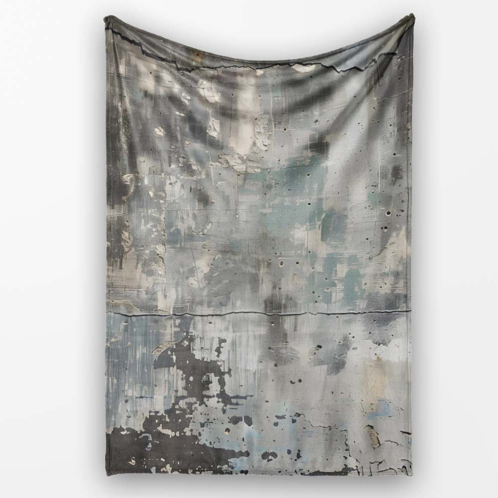 Parent and Child Silhouette Urban Abstract, Decorative Wall Art Style, Comfortable Everyday Use - Super Soft Fleece Blanket Bed Sofa Throw