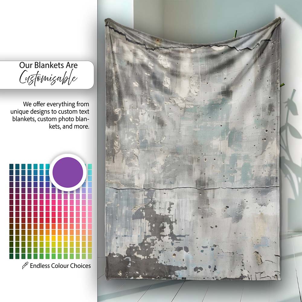 Parent and Child Silhouette Urban Abstract, Decorative Wall Art Style, Comfortable Everyday Use - Super Soft Fleece Blanket Bed Sofa Throw