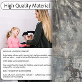 Parent and Child Silhouette Urban Abstract, Decorative Wall Art Style, Comfortable Everyday Use - Super Soft Fleece Blanket Bed Sofa Throw