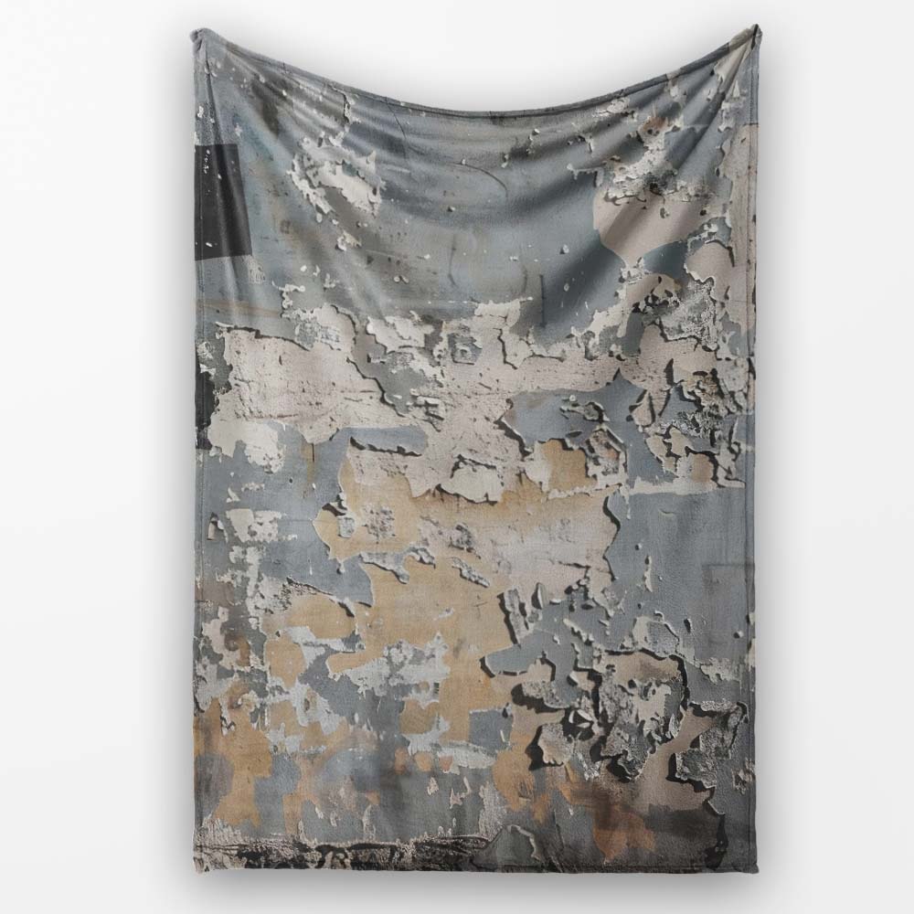 Silhouette Holding Blank Protest Sign Street Art, All Season Comfort, Gift for Adults and Teens - Super Soft Fleece Blanket Bed Sofa Throw