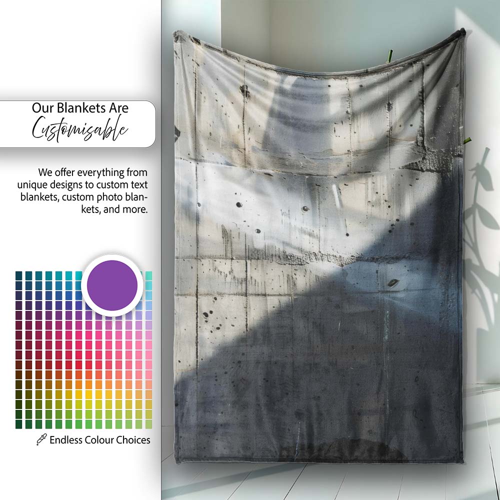 Hooded Figure in Shadow Monochrome Street Art, All Season Comfort, Thoughtful Housewarming Gift - Super Soft Fleece Blanket Bed Sofa Throw