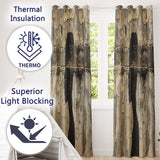 Female Profile Silhouette with Black Paint Drips Expressive Design for Home Decor Readymade Eyelet Ring Top Thermal 100% Blackout Curtains