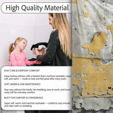 Lone Traveller Silhouette on Mustard Grunge Wall, All Season Comfort, Gift for Adults and Teens - Super Soft Fleece Blanket Bed Sofa Throw