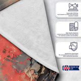 Thoughtful Boy Against Colourful Abstract Graffiti, All Season Comfort, Stylish Room Decoration - Super Soft Fleece Blanket Bed Sofa Throw