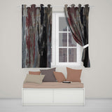Mysterious Gentleman Silhouette Urban Graffiti Modern Bold Artwork for Home Decor Readymade Eyelet Ring Top Thermal 100% Blackout Curtains