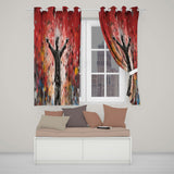 Man with Open Arms Love Graffiti Creative Expressive Design for Modern Home Decor Readymade Eyelet Ring Top Thermal 100% Blackout Curtains
