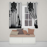 Excavator Destroying Forest Environmental Street Art Timeless Wall Art Home Decor Readymade Eyelet Ring Top Thermal 100% Blackout Curtains