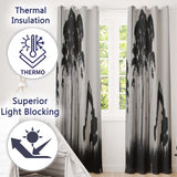 Excavator Destroying Forest Environmental Street Art Timeless Wall Art Home Decor Readymade Eyelet Ring Top Thermal 100% Blackout Curtains