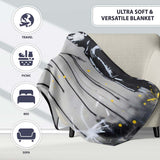Girl with Paint Splash Backpack Street Art, Gift for Adults and Teens, Comfortable Everyday Use - Super Soft Fleece Blanket Bed Sofa Throw