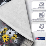 Tank Surrounded by Wildflowers Anti War Street Art, All Season Comfort, Stylish Room Decoration - Super Soft Fleece Blanket Bed Sofa Throw