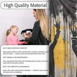 Children Reaching for Colourful Paint Drips Graffiti, Lightweight Comfortable Decorative Accent - Super Soft Fleece Blanket Bed Sofa Throw