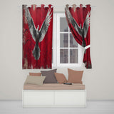 White Dove with Outstretched Wings Urban Graffiti Distinctive Wall Art Home Decor Readymade Eyelet Ring Top Thermal 100% Blackout Curtains
