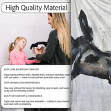 Smoking Donkey Watercolour Urban Street Art, Bedroom Living Room Accent, Unique Artistic Design - Super Soft Fleece Blanket Bed Sofa Throw