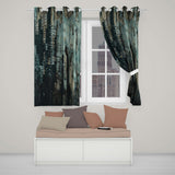 Couple Holding Hands City Silhouette Street Art Elegant Artwork for Bedroom Decor Readymade Eyelet Ring Top Thermal 100% Blackout Curtains