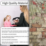 Black Human Profile on Weathered Brick Wall, Bedroom Living Room Accent, Unique Artistic Design - Super Soft Fleece Blanket Bed Sofa Throw