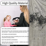 Child Silhouette Blowing Black Paint Dust Street Art, Lightweight Comfortable Decorative Accent - Super Soft Fleece Blanket Bed Sofa Throw
