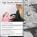 Black and White Woman Portrait Typography Graffiti, All Season Comfort, Stylish Room Decoration - Super Soft Fleece Blanket Bed Sofa Throw