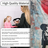 Children High Five Beneath Red Heart Balloon, Comfortable Everyday Use, Stylish Room Decoration - Super Soft Fleece Blanket Bed Sofa Throw