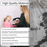 Monochrome Urban Figure with Paint Splash, Bedroom Living Room Accent, Comfortable Everyday Use - Super Soft Fleece Blanket Bed Sofa Throw