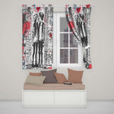 Romantic Couple Kiss Graffiti Street Art Love Vibrant Bold Artwork for Home Decor Readymade Eyelet Ring Top Thermal 100% Blackout Curtains