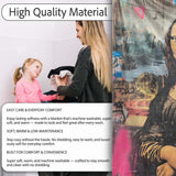 Classic Renaissance Portrait Urban Graffiti Fusion, All Season Comfort, Stylish Room Decoration - Super Soft Fleece Blanket Bed Sofa Throw