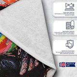 Colourful Gorilla Portrait Bold Abstract Graffiti, All Season Comfort, Comfortable Everyday Use - Super Soft Fleece Blanket Bed Sofa Throw