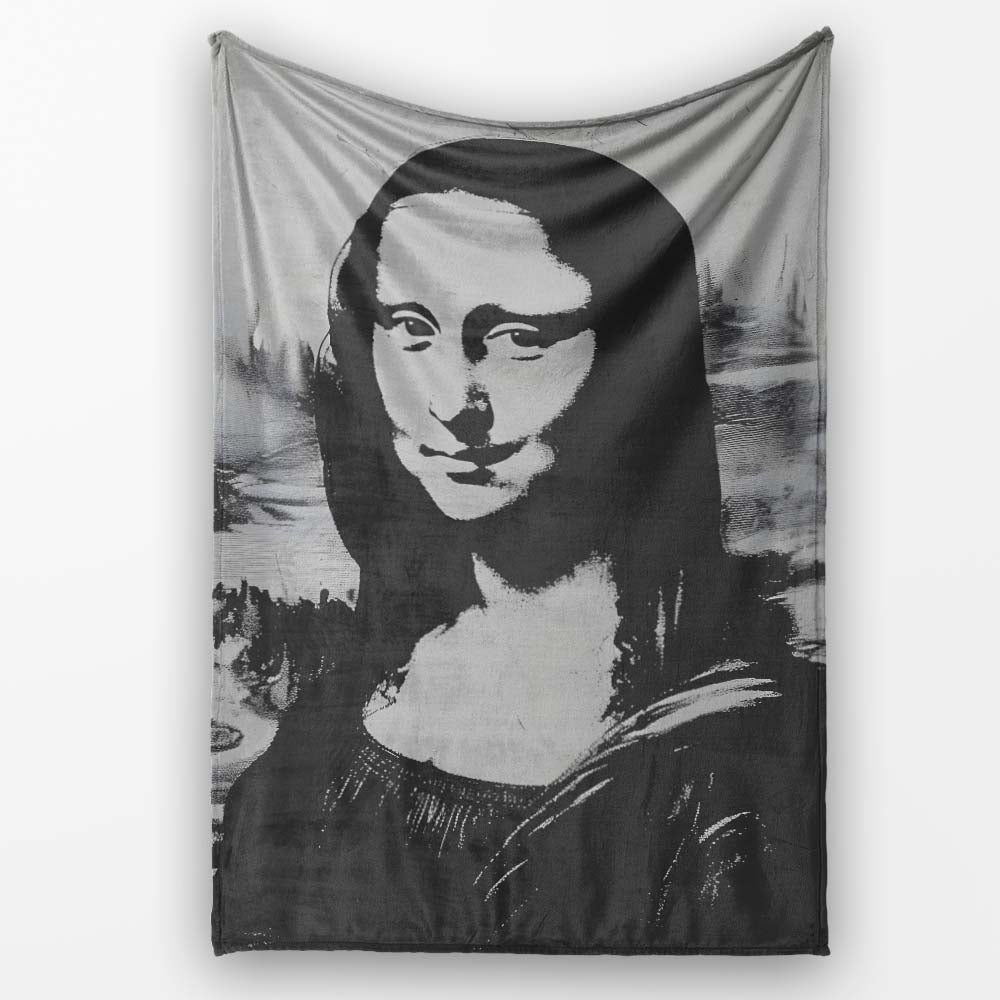 Monochrome Classical Woman Portrait Graphic Street Art, Decorative Comfortable Everyday Comfort - Super Soft Fleece Blanket Bed Sofa Throw