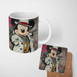 Vintage Cartoon Mouse Fashion Streetwear Graffiti Urban Pop Art 11oz Ceramic Coffee Tea Mug White Large Handle