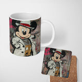Vintage Cartoon Mouse Fashion Streetwear Graffiti Urban Pop Art 11oz Ceramic Coffee Tea Mug White Large Handle