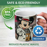 Vintage Cartoon Mouse Fashion Streetwear Graffiti Urban Pop Art 11oz Ceramic Coffee Tea Mug White Large Handle