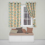 Cute Rainbow Dolphin  Cartoon Animal Pattern  Readymade Eyelet Ring Top Thermal 100% Blackout Curtains