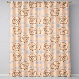 Cute Sheep Cloud  Cartoon Farm Animal Pattern  Readymade Eyelet Ring Top Thermal 100% Blackout Curtains