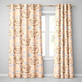 Cute Sheep Cloud  Cartoon Farm Animal Pattern  Readymade Eyelet Ring Top Thermal 100% Blackout Curtains