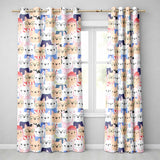 Stylish French Bulldog Dogs Fashion Outfit   Readymade Eyelet Ring Top Thermal 100% Blackout Curtains
