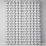 Silver Glitter Christmas  Minimal  Readymade Eyelet Ring Top Thermal 100% Blackout Curtains