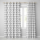 Silver Glitter Christmas  Minimal  Readymade Eyelet Ring Top Thermal 100% Blackout Curtains
