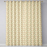 Soft Cream Crocodile Texture  Minimal Neutral  Readymade Eyelet Ring Top Thermal 100% Blackout Curtains