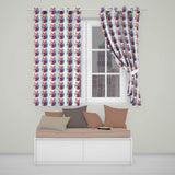 Colourful Alpaca  Bright Artistic  Readymade Eyelet Ring Top Thermal 100% Blackout Curtains