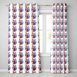 Colourful Alpaca  Bright Artistic  Readymade Eyelet Ring Top Thermal 100% Blackout Curtains