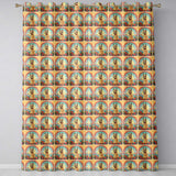 Alpaca Rainbow Floral Landscape  Artistic Animal Design  Readymade Eyelet Ring Top Thermal 100% Blackout Curtains