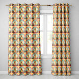 Alpaca Rainbow Floral Landscape  Artistic Animal Design  Readymade Eyelet Ring Top Thermal 100% Blackout Curtains