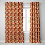 Abstract Woman Portrait Flowing Hair Artistic  Readymade Eyelet Ring Top Thermal 100% Blackout Curtains